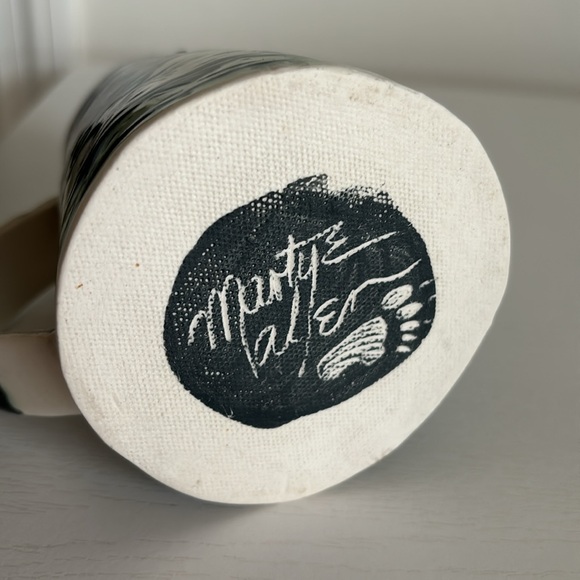 Martye Allen Sgraffito Pottery Art Mug 2 Black Bears Southwest Native Nature - Picture 13 of 15